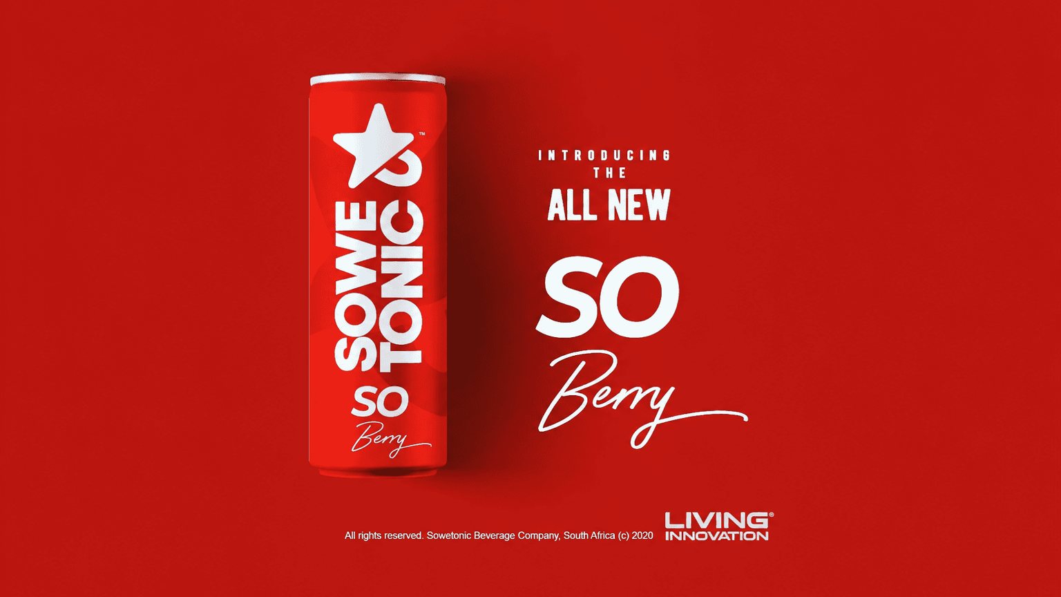 Flat Sowetonic Berry product launch visual before Infinity Canvas expansion