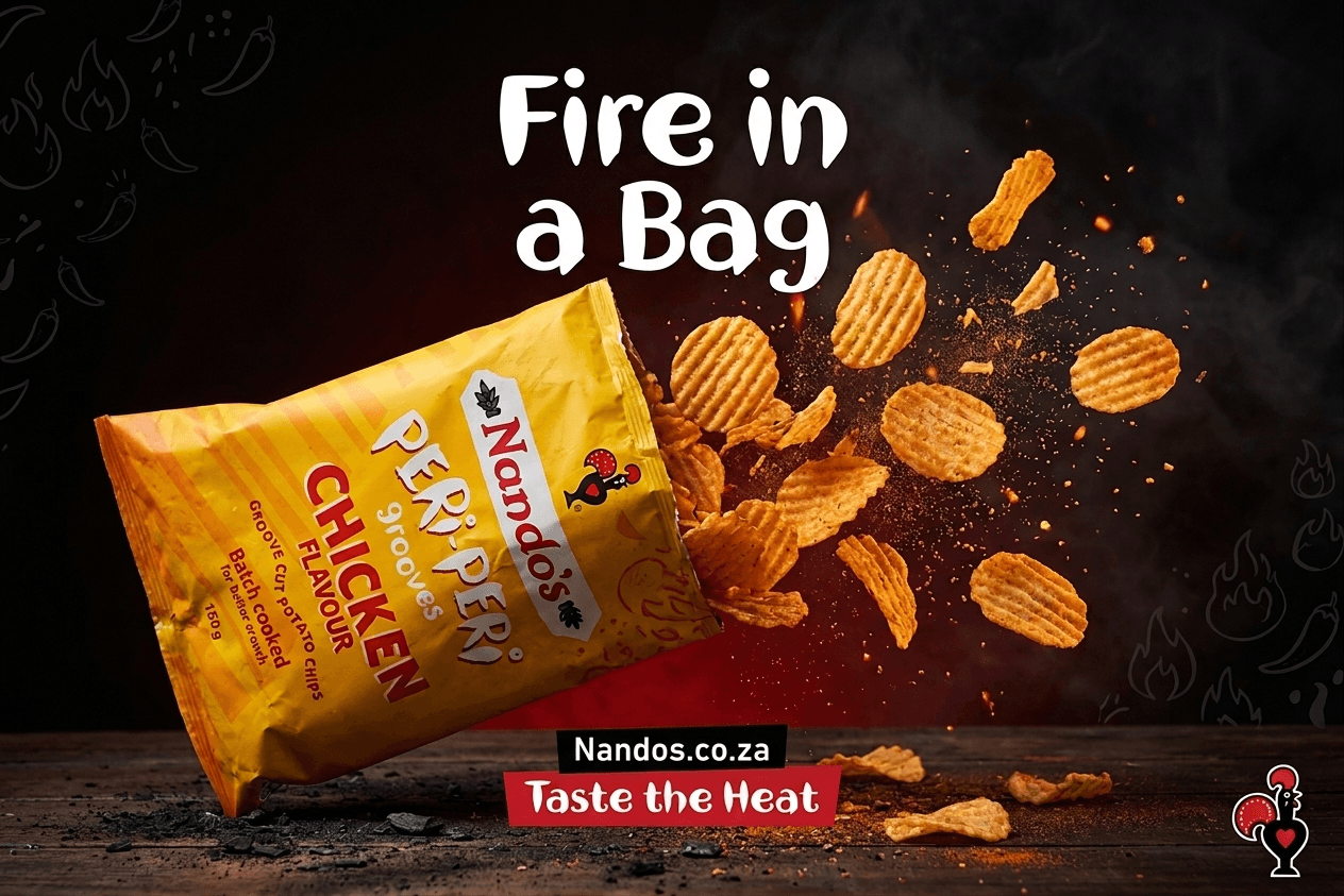 Nando's Peri-Peri rebuilt as a dramatic campaign frame
