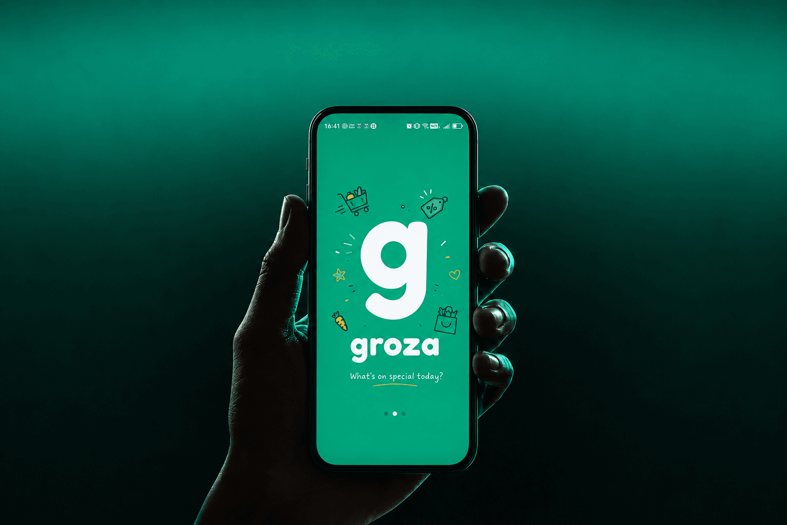 An app opening on a handheld phone