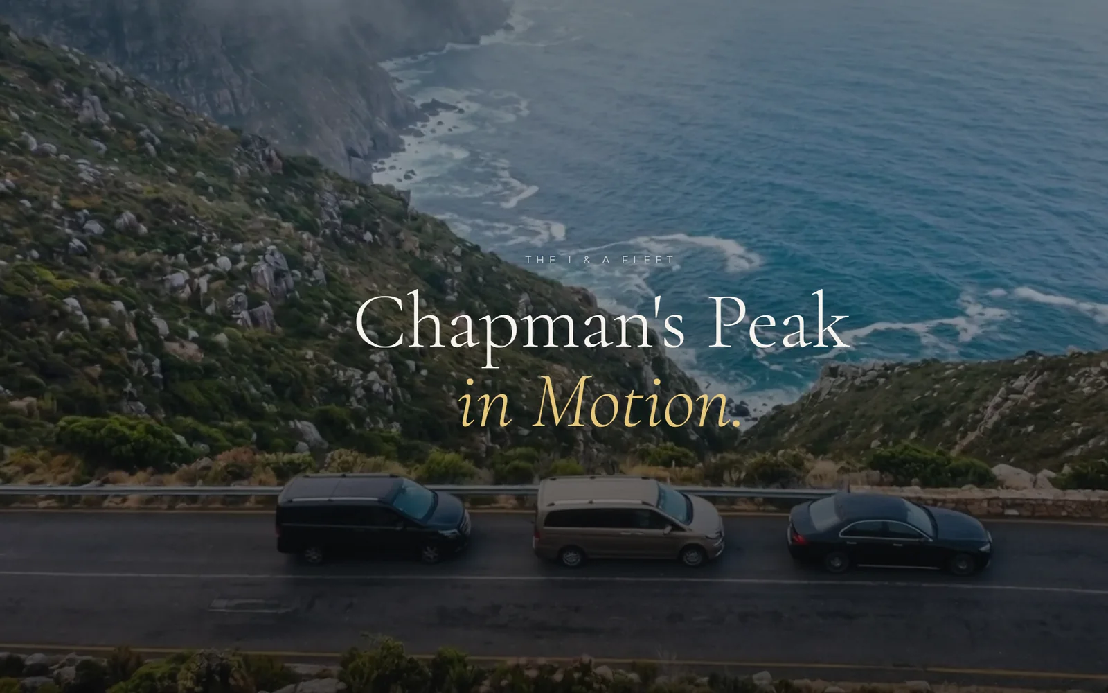 The I&A fleet on Chapman's Peak Drive, from the I&A Exclusive Tours website