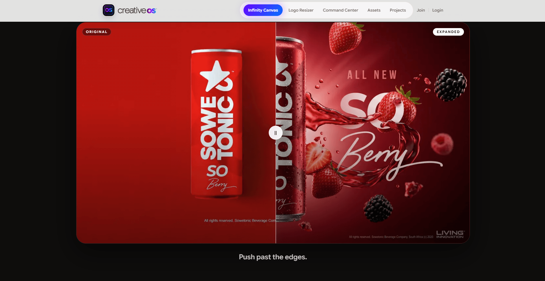 Infinity Canvas website