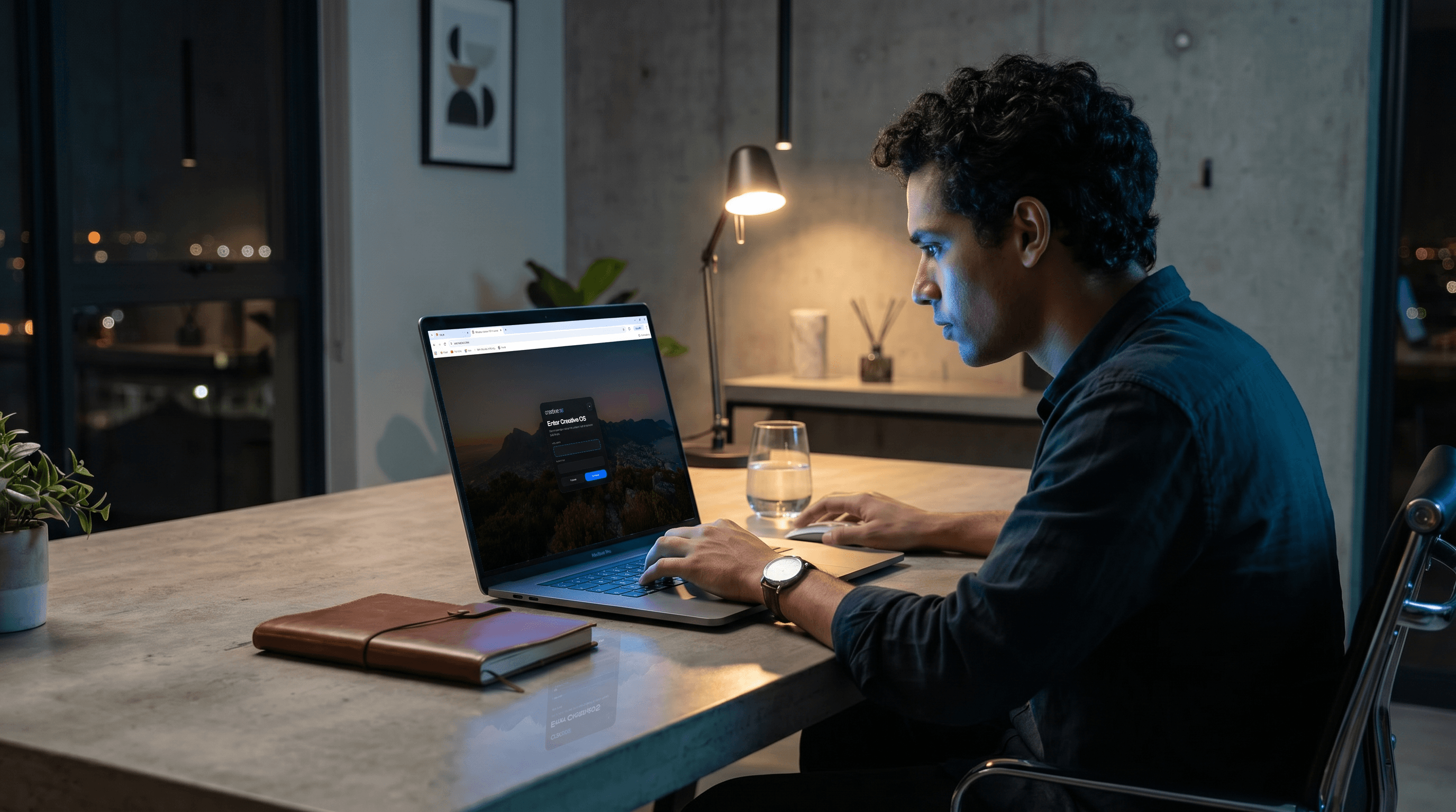 Creative professional working in Creative OS