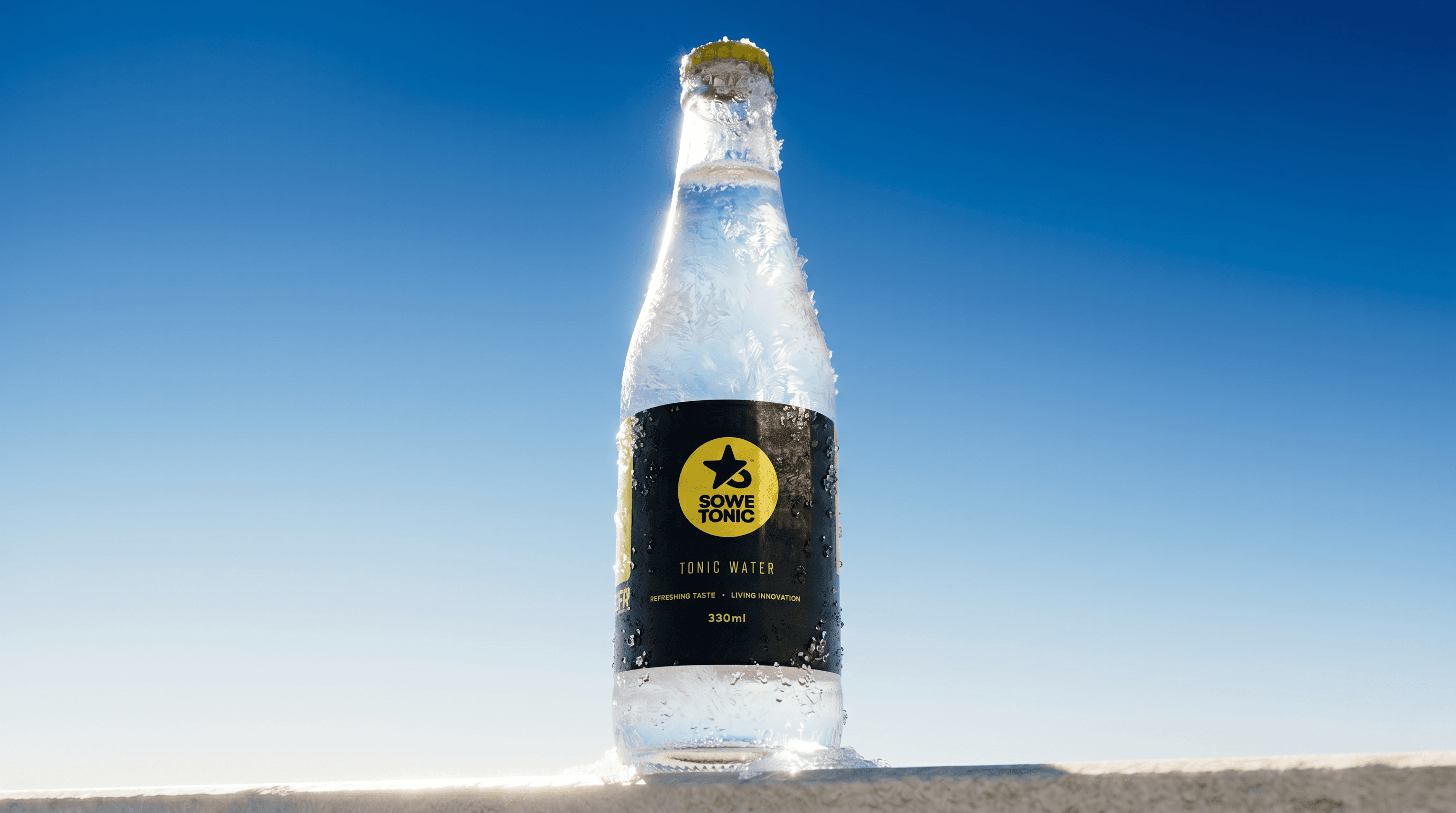 Sowetonic bottle campaign image made with Creative OS