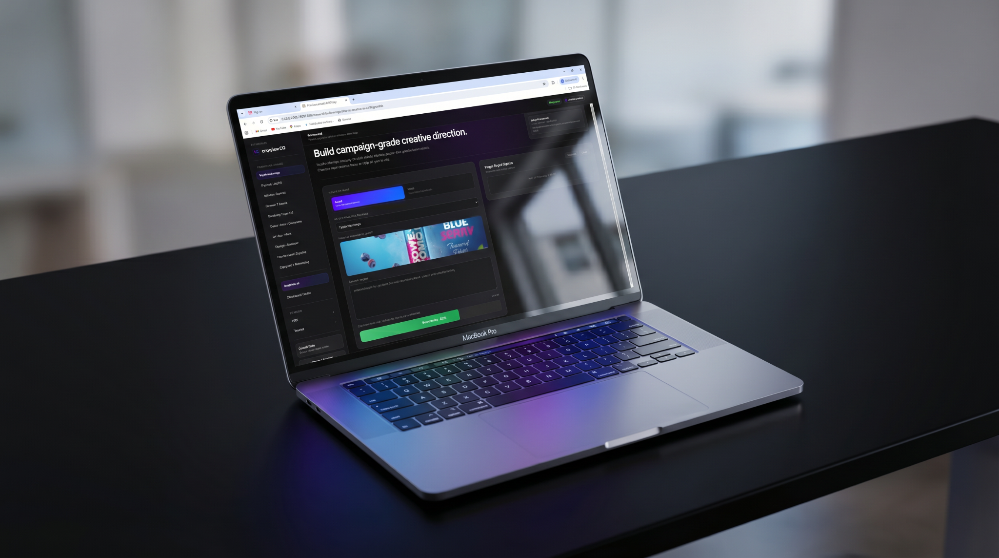 Creative OS command center interface